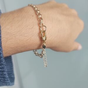 Rare- Vintage 9k Padlock Bracelet- 1974 Victorian Revival Bracelet,